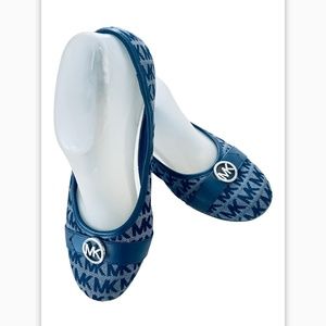 michael kors flats shoes blue navy size 5 good condition